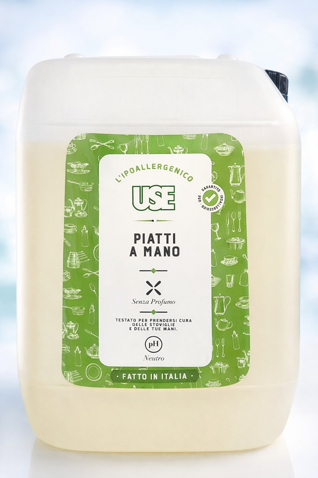 DETERSIVO - USE SENZA PROFUMO PIATTI A MANO  5 LITRI